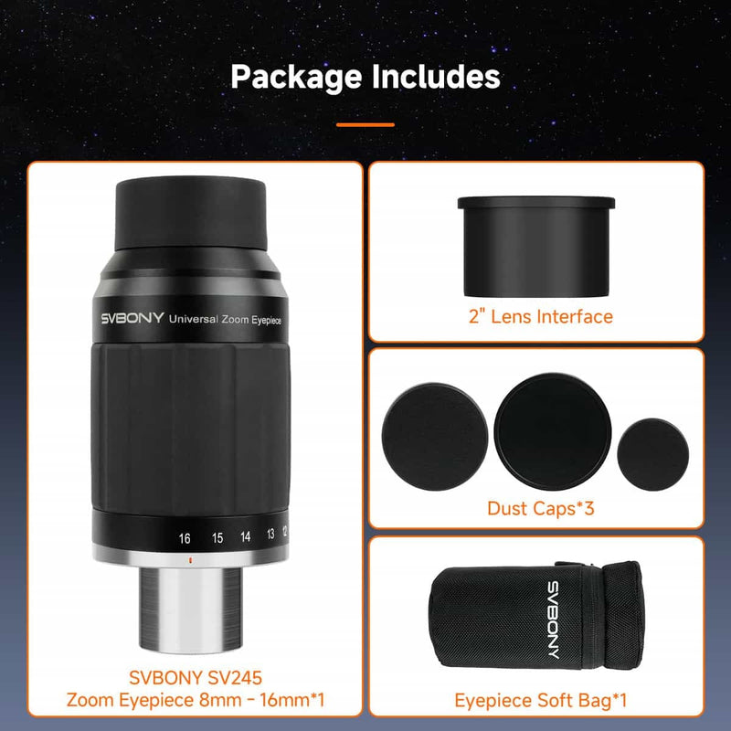 SVBONY SV245 Zoom Eyepiece - 1.25"