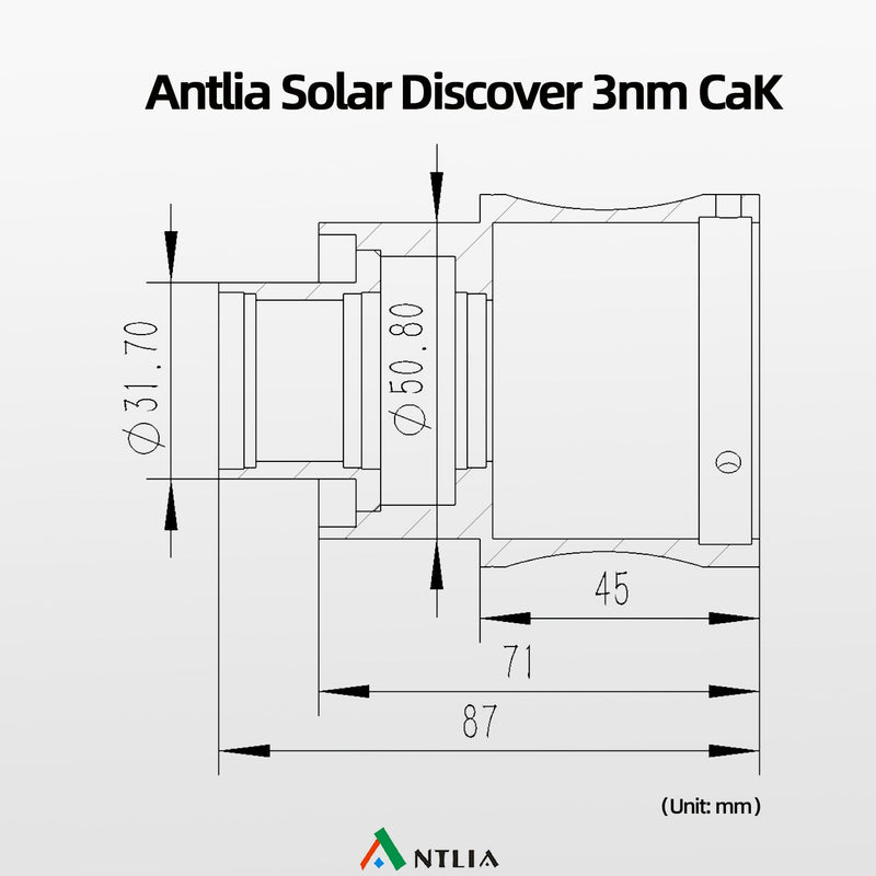 Antlia Solar Discover 3nm CaK Filter Assembly