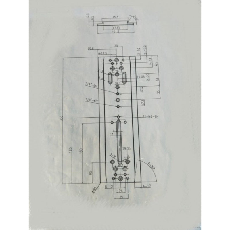 APM Série D - Barre à queue d'aronde 330mm