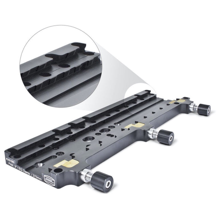 Baader Série DV - Platine Double PAN/EQ pour Barre à queue d'aronde - 370mm
