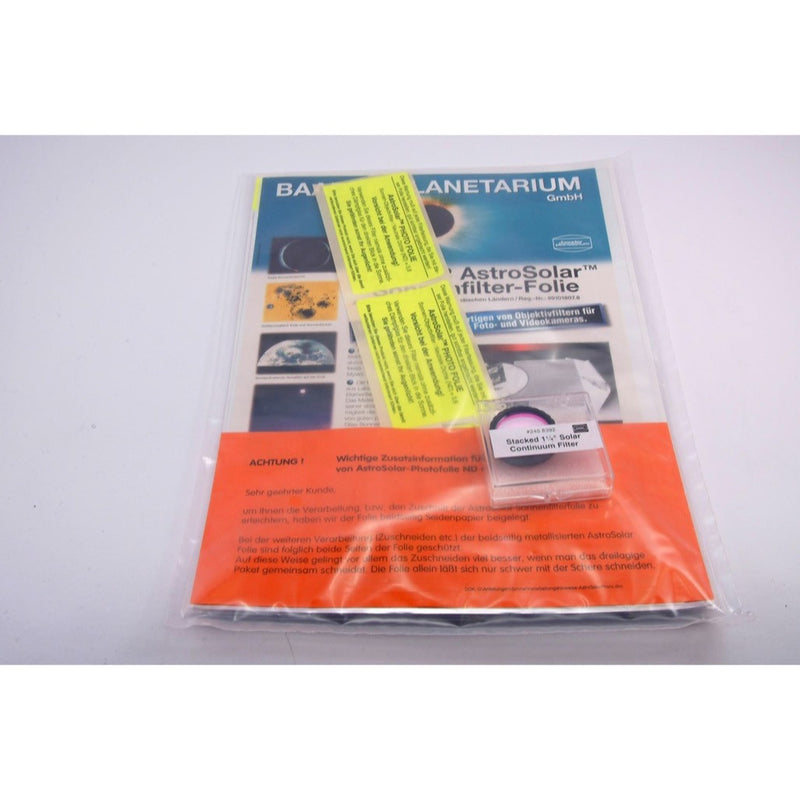 Baader Solar Continuum Double Stacked Filter - 1.25"