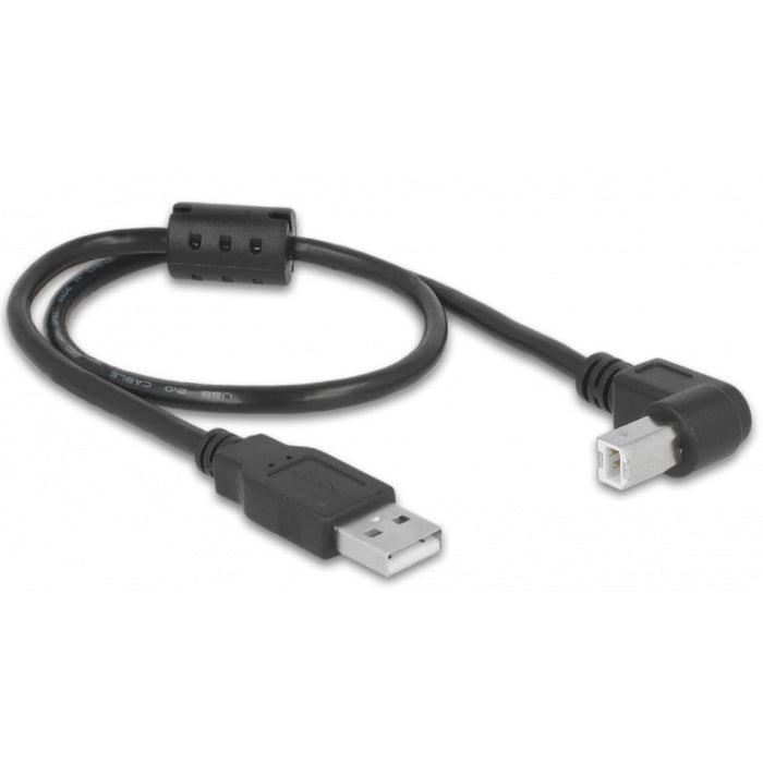 Pegasus Pack of 2x USB2.0 Type-A male to USB2.0 Type-2 Male Angled Cables- 0.5m